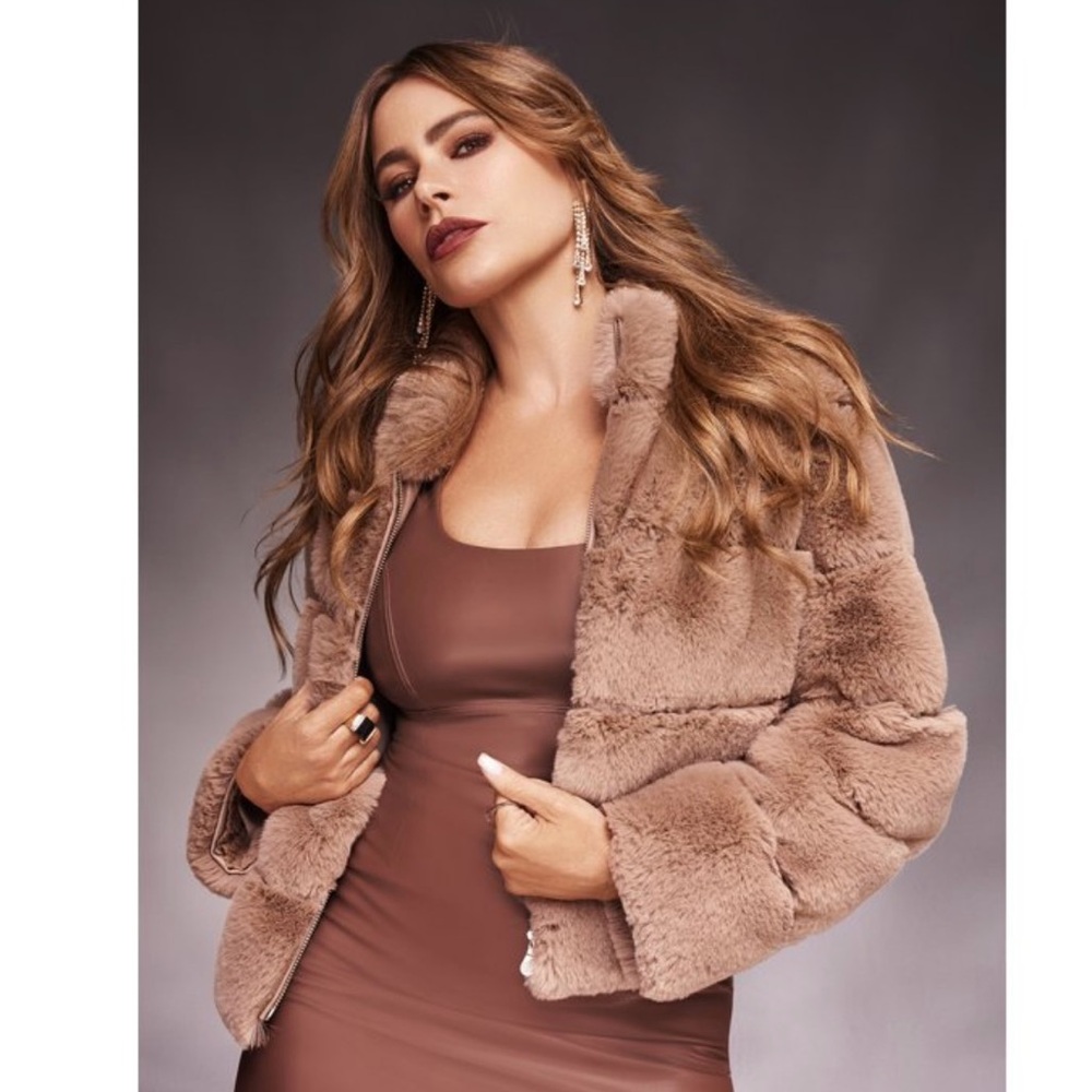 Luxe Vegan Fur Jacket | Size M